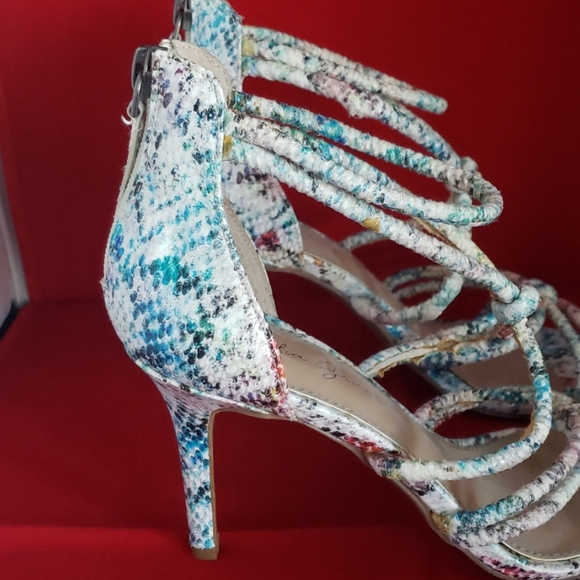 NWOT Multicolored Heels - Picture 4 of 4
